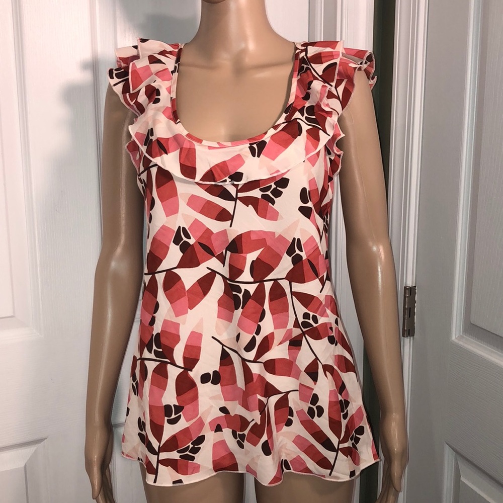 Banana republic factory pink print shirt S